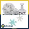 SONW FLAKE PLUNGER FONDANT CUTTERS 3 PCS