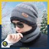 Winter Beanie Hat Cap Neck Warmer Scarf Set - Pack of 5