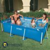INTEX Small Frame Rectangular Pool (8.5 X 5.2 X 2.1 Feet) Age 6+