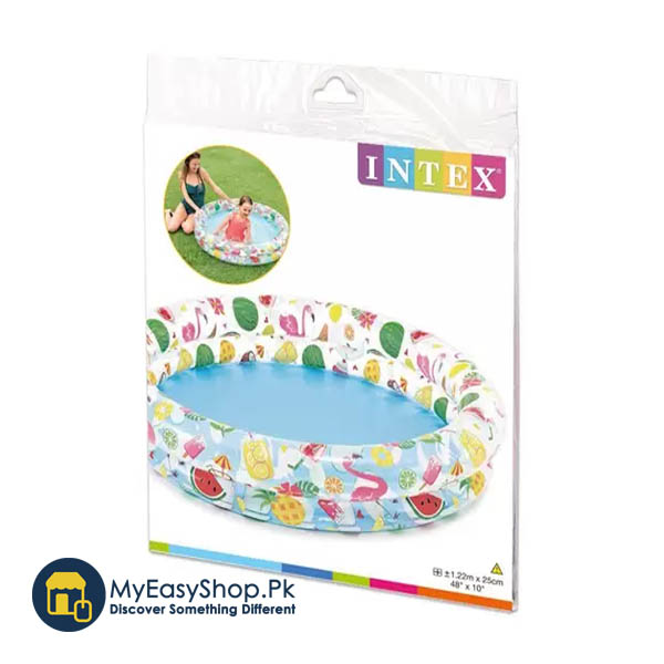Buy INTEX Stars Kiddie 2 Ring Circles Swimming Pool (4 Feet x 10 Inch ...