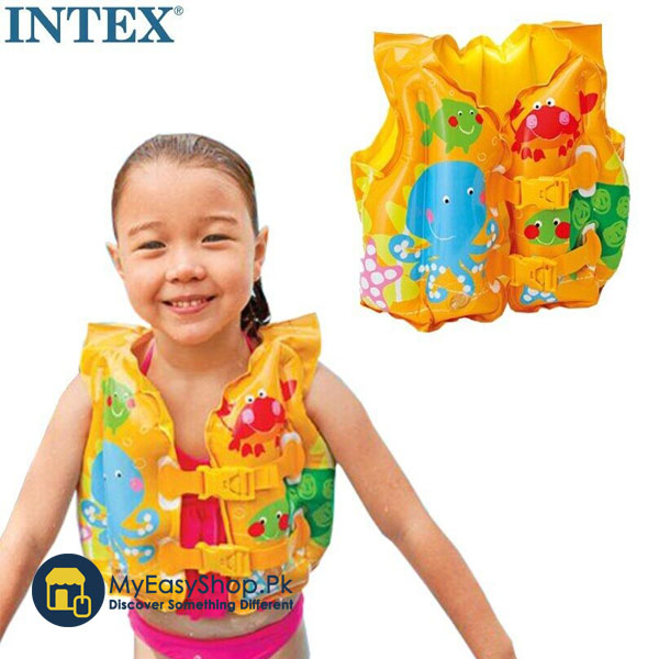 INTEX Tropical Buddies Swim Vest ( 16 x 12 ) Age 3 to 5 Years – My Easy ...