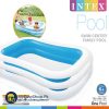 Intex Swim Center Family Inflatable Pool (8.5 x 5.75 x 1.8 Feet) Age 6+